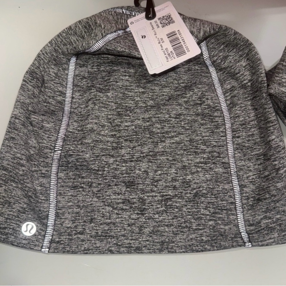 Lululemon NWT $48 Fast and Free Rulu Run Beanie Heathered Grey